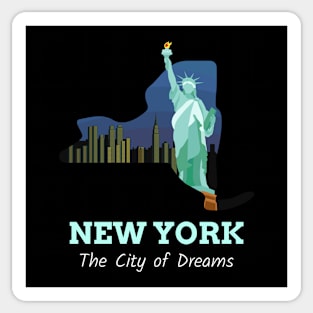 New York Statue Of Liberty Sticker